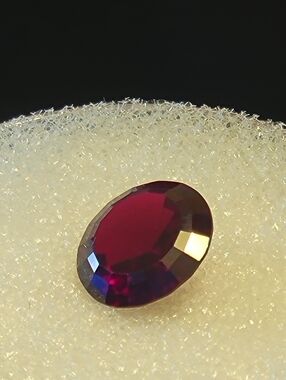 Natural Deep Red Garnet Almandine Crystal Gemstone - 3.60ctw Round Cut 10x10mm